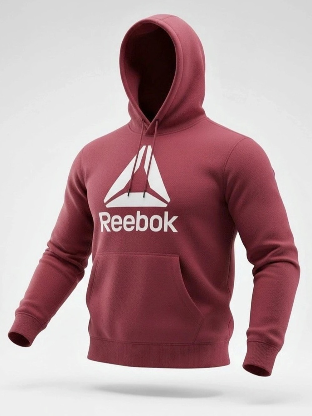 Reebok Identity Big Logo Fleece Hoodie Red